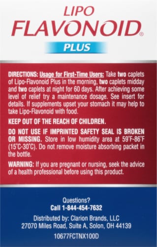 Lipo Flavonoid® Plus Inner Ear Health Caplets Perspective: left
