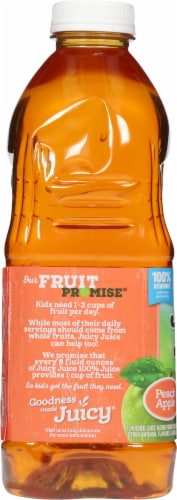 Juicy Juice Peach Apple Juice 100% Juice Perspective: left