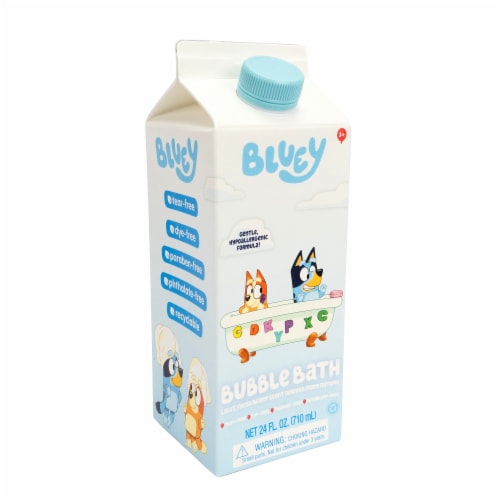 Bluey Kids Bubble Bath Carton Perspective: left