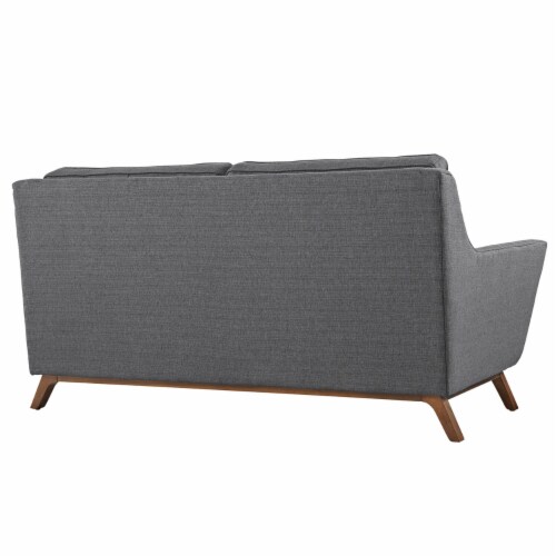 Beguile Living Room Set Upholstered Fabric Set of 2 - Gray Perspective: left