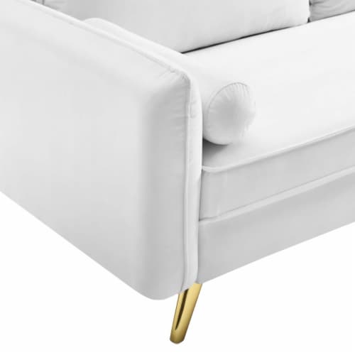 Revive Performance Velvet Sofa-EEI-3988 white Perspective: left
