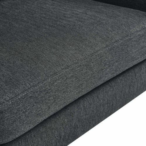 Corland Upholstered Fabric Loveseat-EEI-6021-BEI charcoal Perspective: left