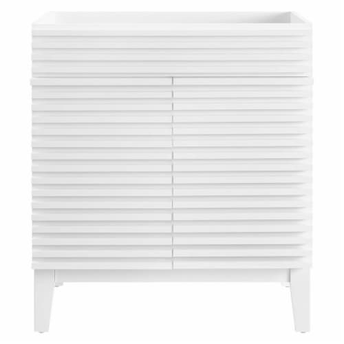 Render 30 Bathroom Vanity Cabinet-EEI-4851-WHI Perspective: left