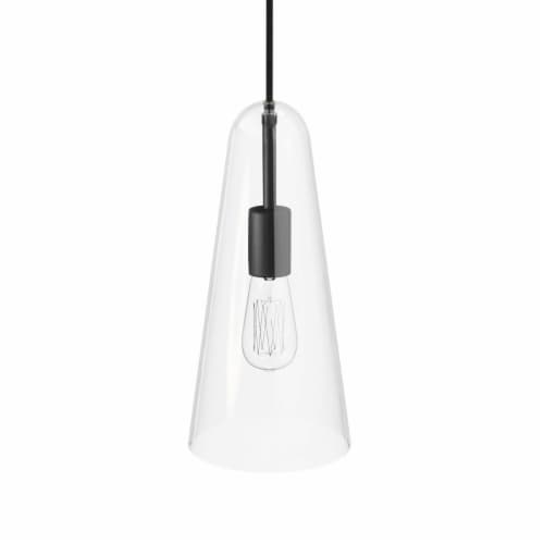 Beacon 1-Light Pendant Light, Clear Black Perspective: left
