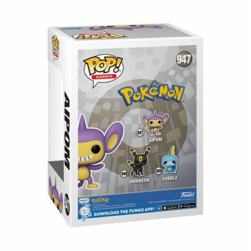 Pokemon Aipom Flocked Funko Pop! Vinyl Figure #947 - Specialty Series Perspective: left