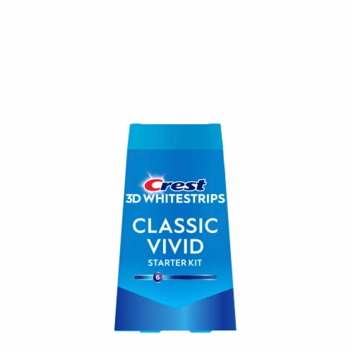 Crest 3D Whitestrips Classic Vivid At-home Teeth Whitening Kit Perspective: left