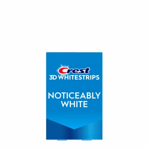 Crest 3D Whitestrips Noticeably White At-home Teeth Whitening Kit Perspective: left