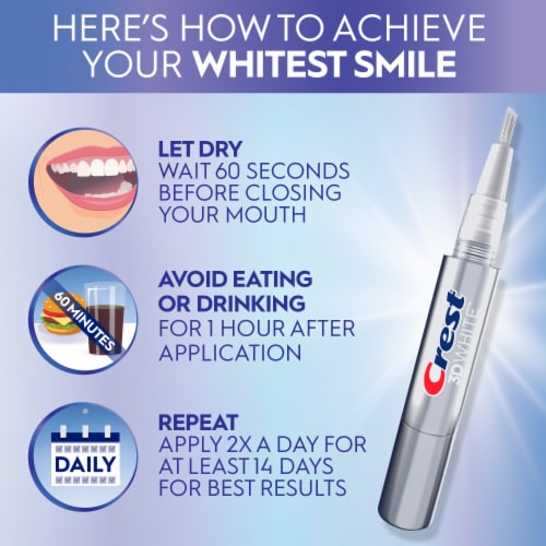 Crest 3DWhite Easy-To-Use Teeth Whitening Pen Perspective: left
