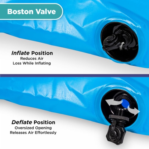Aqua Heavy Duty Ultra Comfort Inflatable 2 Person Pool Float Recliner Lounger Perspective: left