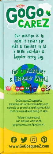 GoGo SqueeZ Apple Banana Applesauce Pouches Perspective: left