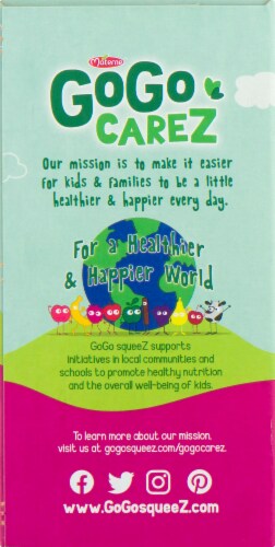 GoGo Squeez® Gluten-Free Apple Berry Applesauce Pouches Perspective: left