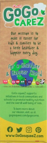 GoGo Squeez Organic Fruit On The Go Apple Banana Pouches Perspective: left