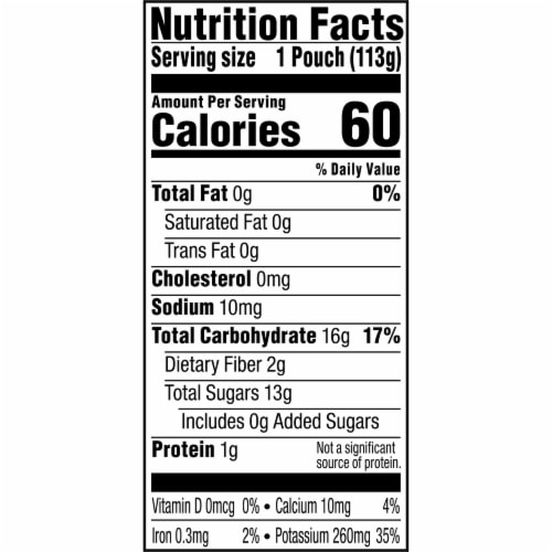 Plum Organics® Peach Banana & Apricot Stage 2 Baby Food Pouch Perspective: left