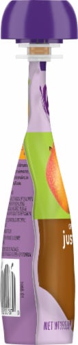 Plum Organics® Stage 1 Just® Mangos Organic Baby Food Pouch Perspective: left