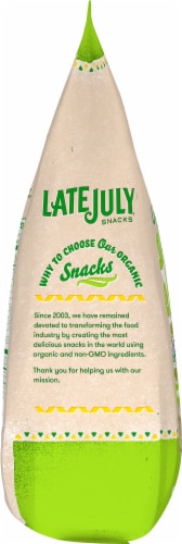 Late July Organic Sea Salt & Lime Restaurant Style Tortilla Chips Perspective: left