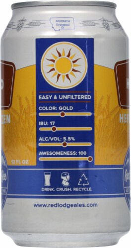 Red Lodge Ales Helio Hefeweizen Perspective: left