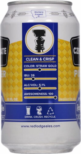 Red Lodge Ales Czechmate Pilsner Perspective: left