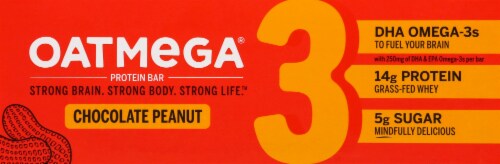 Oatmega Chocolate Peanut Crisp 12 Count Perspective: left