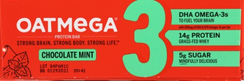 Oatmega Chocolate Mint Crisp 12 Count Perspective: left