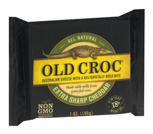 Old Croc® Extra Sharp Cheddar Cheese Perspective: left