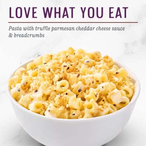 Evol Truffle Parmesan Mac And Cheese Bowl Frozen Meal Perspective: left