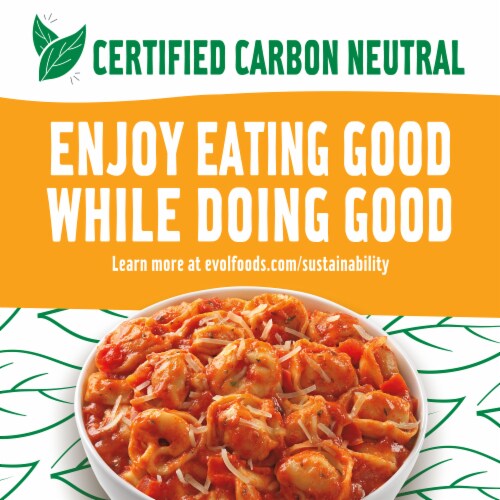 Evol Three Cheese Tortellini Frozen Meal Perspective: left