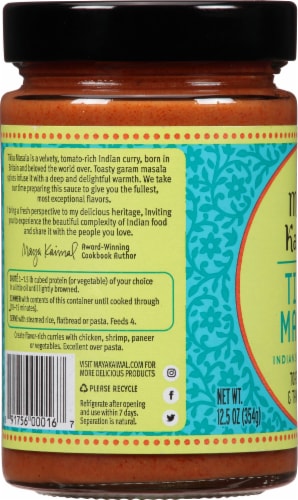 Maya Kaimal® Tikka Masala Mild Indian Simmer Sauce Perspective: left