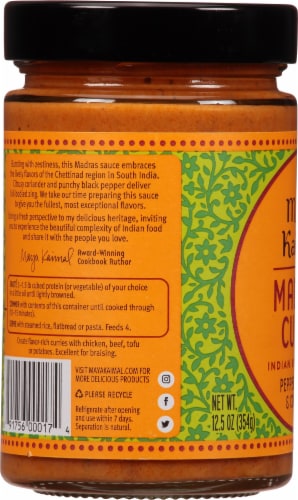 Maya Kaimal® Madras Curry Medium Indian Simmer Sauce Perspective: left