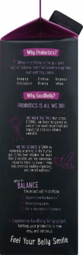 GoodBelly Pomegranate Blackberry Fruit Juice Perspective: left