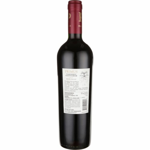 Primus Cabernet Sauvignon Chile Red Wine Perspective: left