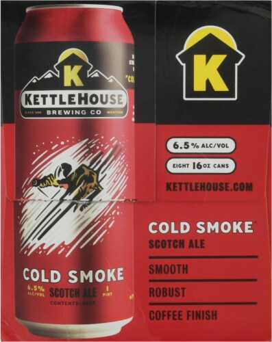 KettleHouse Brewing Cold Smoke Scotch Ale Perspective: left