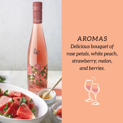 A to Z Wineworks Blend Oregon Rose Wine Perspective: left