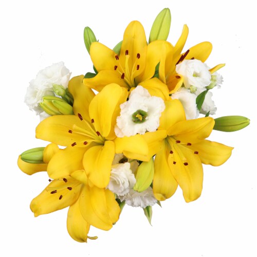 Elegant Lisi Mixed Flower Bouquet Perspective: left