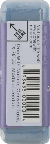 One With Nature® Dead Sea Salt Lavender Tripled Milled Mineral Soap Perspective: left