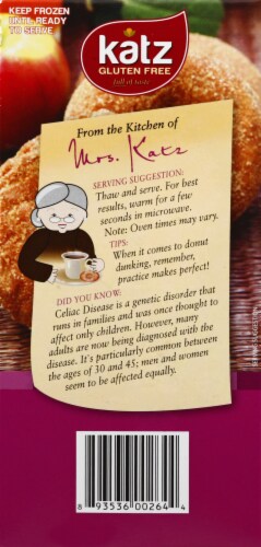 Katz Gluten Free Cinnamon Donuts Perspective: left