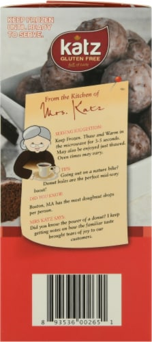 Katz Gluten Free® Glazed Chocolate Donut Holes Perspective: left