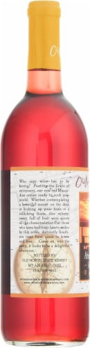 Old North State Winery Afternoon Delight Muscadine Red Wine Perspective: left