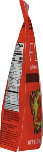 Doctor in the Kitchen® Flackers® Savory Flax Seed Crackers Perspective: left