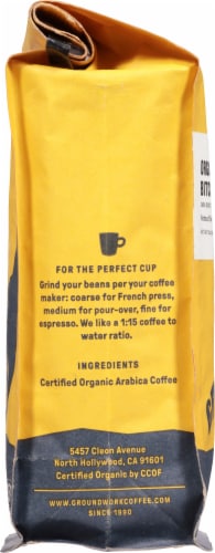 Groundwork Bitches Brew Dark Roast Organic Whole Bean Coffee Perspective: left