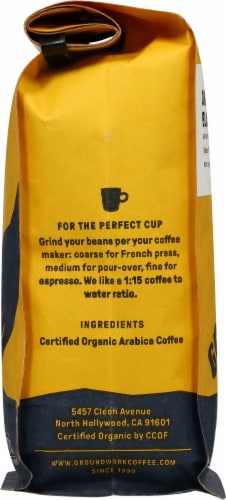 Groundwork Black Magic Medium Roast Organic Whole Bean Coffee Perspective: left