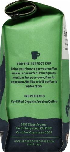 Groundwork Ethiopia Light Roast Organic Whole Bean Coffee Perspective: left