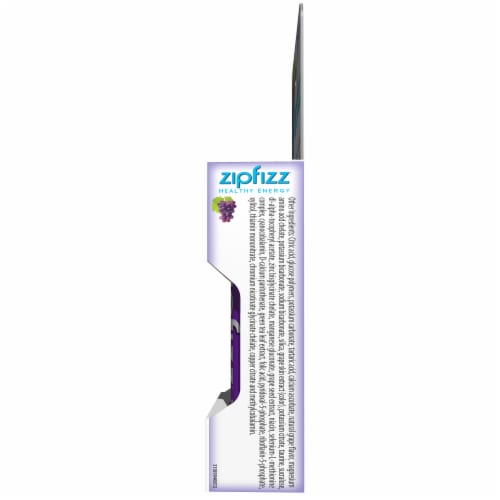 Zipfizz® Grape Healthy Energy Drink Mix Perspective: left