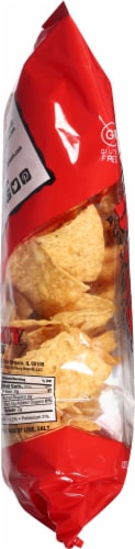 Donkey Chips Authentic Tortilla Chips Perspective: left