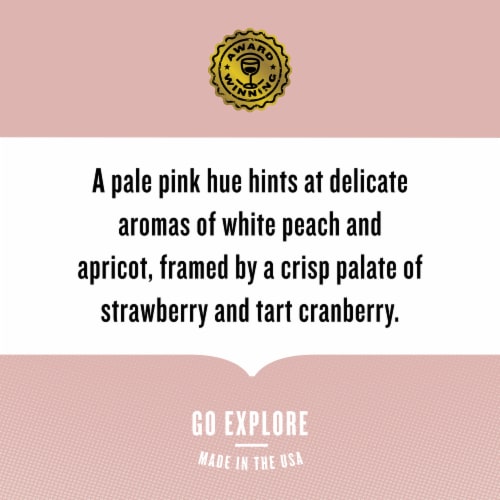 Bandit™ Dry Rose California Pink Wine Perspective: left