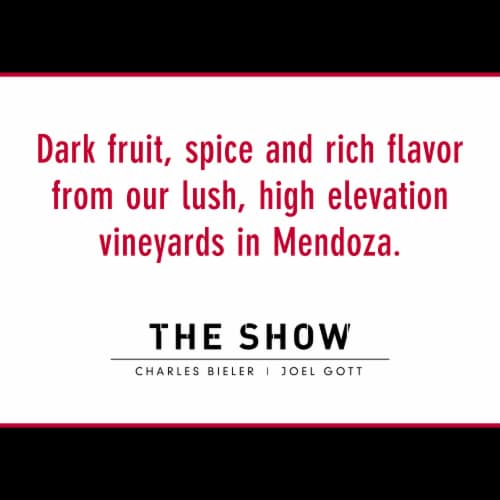 The Show Organic Malbec California Red Wine Perspective: left