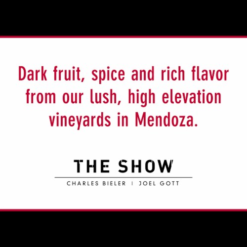The Show Organic Malbec California Red Wine Perspective: left