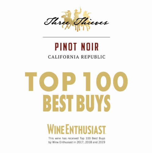 Three Thieves Pinot Noir Red Wine Perspective: left