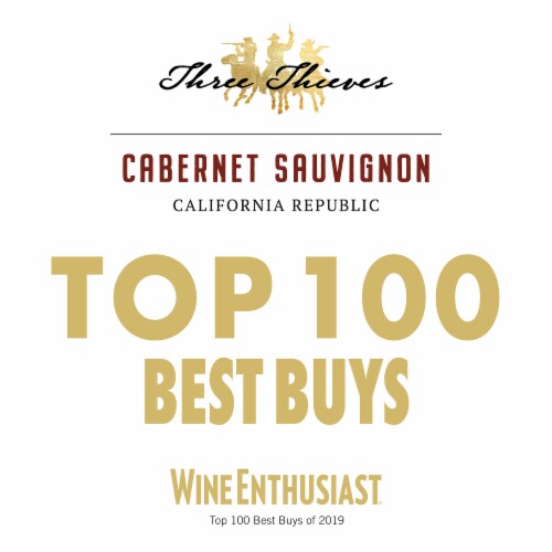 Three Thieves Cabernet Sauvignon California Red Wine 750 ml Perspective: left