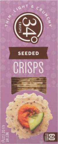 34 Degrees Seeded Crisps Perspective: left