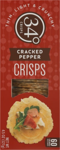 34 Degrees Cracked Pepper Crisps Perspective: left